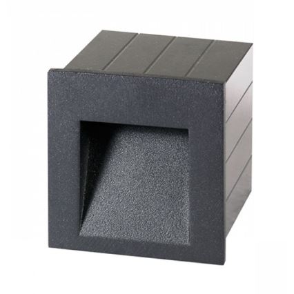 RED - Design Rendl - R12015 - Светодиодный уличный встраиваемый светильник TESS LED/3W/230V IP54 антрацит