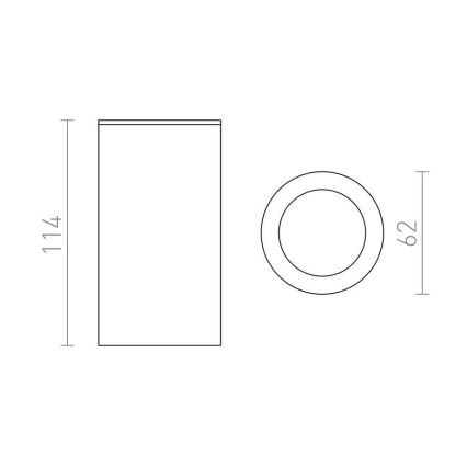 RED - Design Rendl - R12043 - Точковий світильник MOMA 1xGU10/35W/230V білий