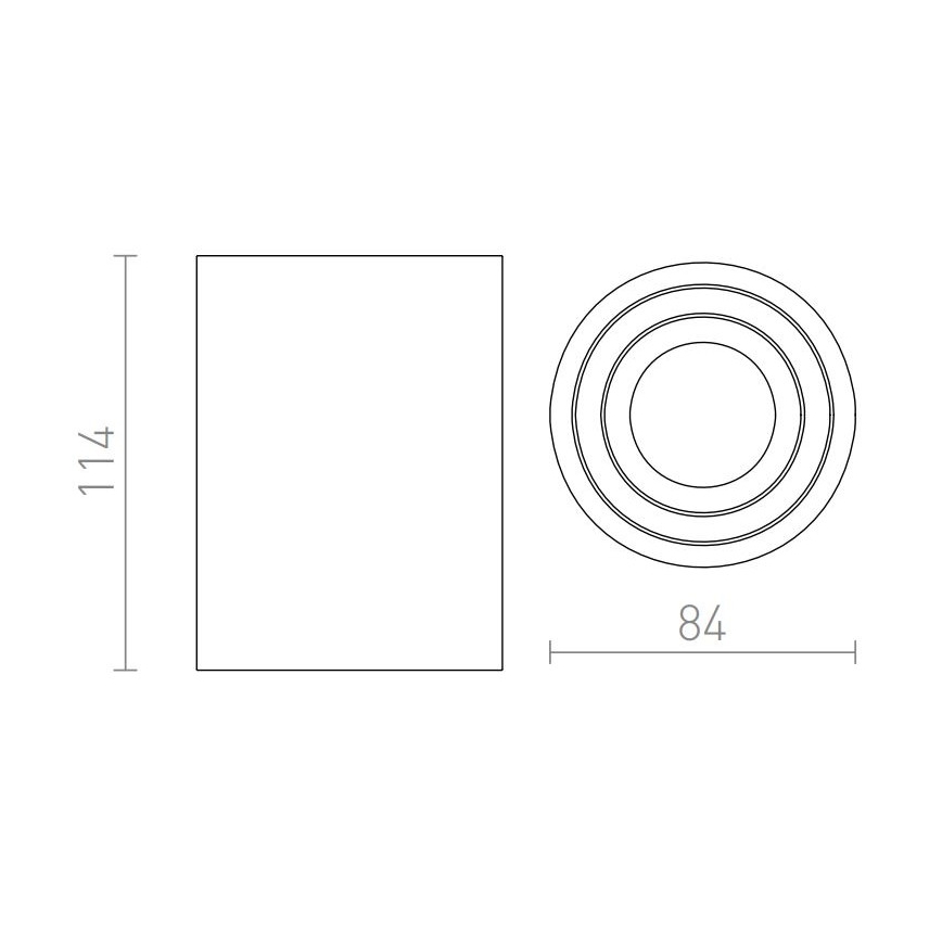 RED - Design Rendl - R12044 - Точковий світильник MOMA 1xGU10/35W/230V білий
