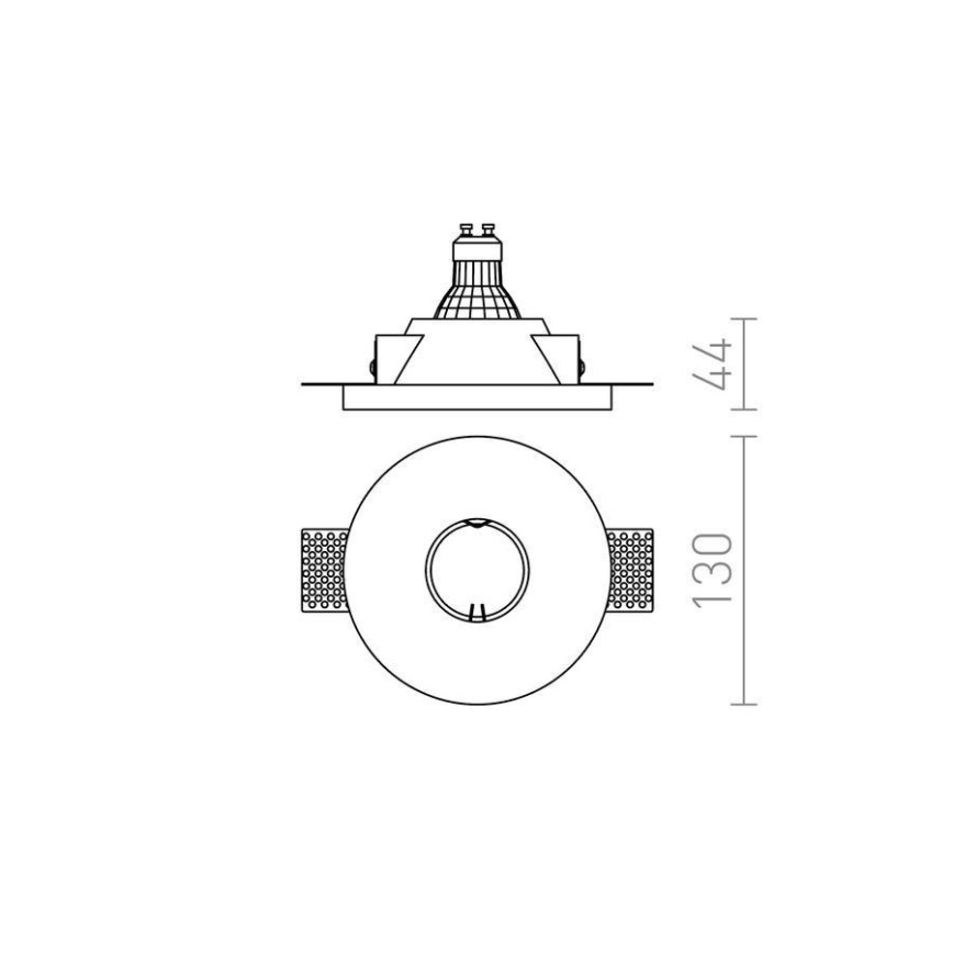 RED - Design Rendl - R12357 - Встраиваемый светильник DAG 1xGU10/35W/230V