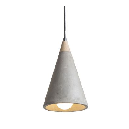 RED - Design Rendl - R12380 - Підвісна люстра HEIDI 1xE27/28W/230V бетон/дерево
