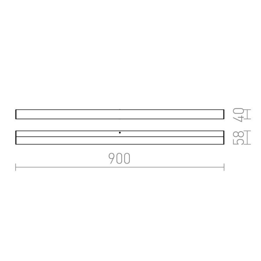 RED - Design Rendl - R12404 - Настінний LED світильник для ванної LEVIA LED/18W/230V IP44