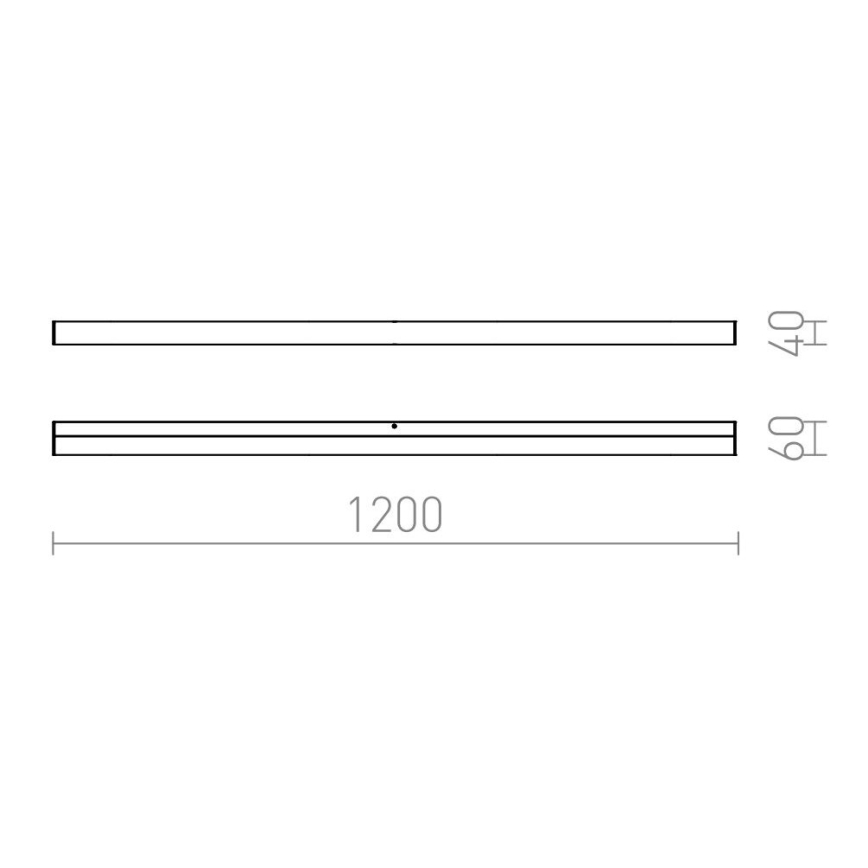 RED - Design Rendl - R12406 - LED Підсвітка дзеркала для ванної LEVIA LED/24W/230V IP44