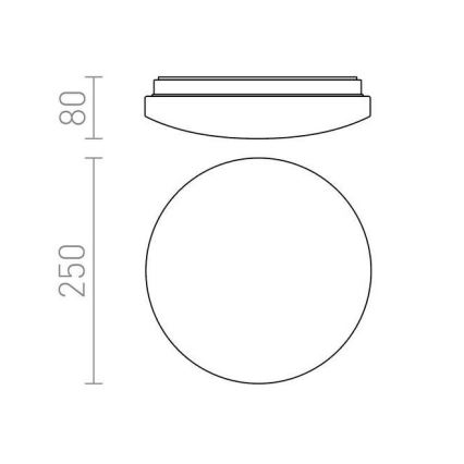 RED - Design Rendl - R12431 - Светодиодный потолочный светильник SEMPRE LED/10W/230V