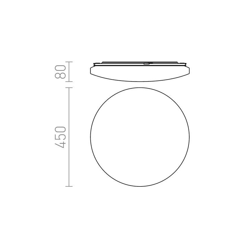 RED - Design Rendl - R12433 - Стельовий LED світильник SEMPRE LED/36W/230V круглий