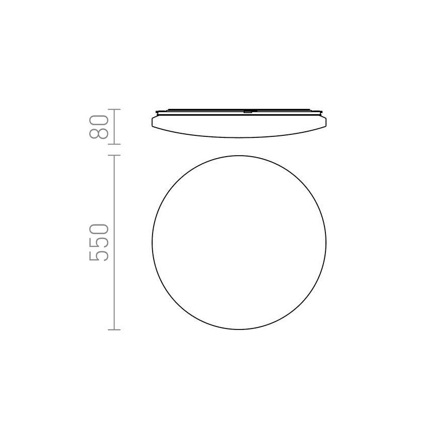 RED - Design Rendl - R12434 - Светодиодный потолочный светильник SEMPRE LED/56W/230V круглый