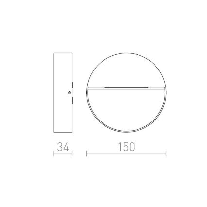 RED - Design Rendl - R12539 - Вуличний вбудований LED світильник AQILA LED/6W/230V IP54