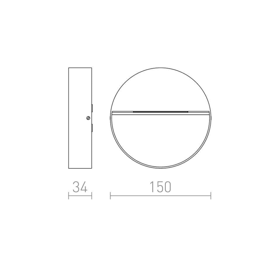 RED - Design Rendl - R12539 - Вуличний вбудований LED світильник AQILA LED/6W/230V IP54