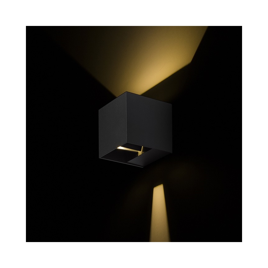 RED - Design Rendl - R12557 - Вуличний настінний LED світильник CARRE 2xLED/3W/230V IP54