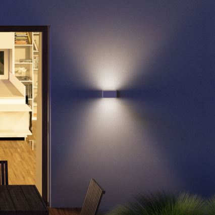 RED - Design Rendl - R12573 - Вуличний настінний LED світильник TORINO 2xLED/5W/230V IP54