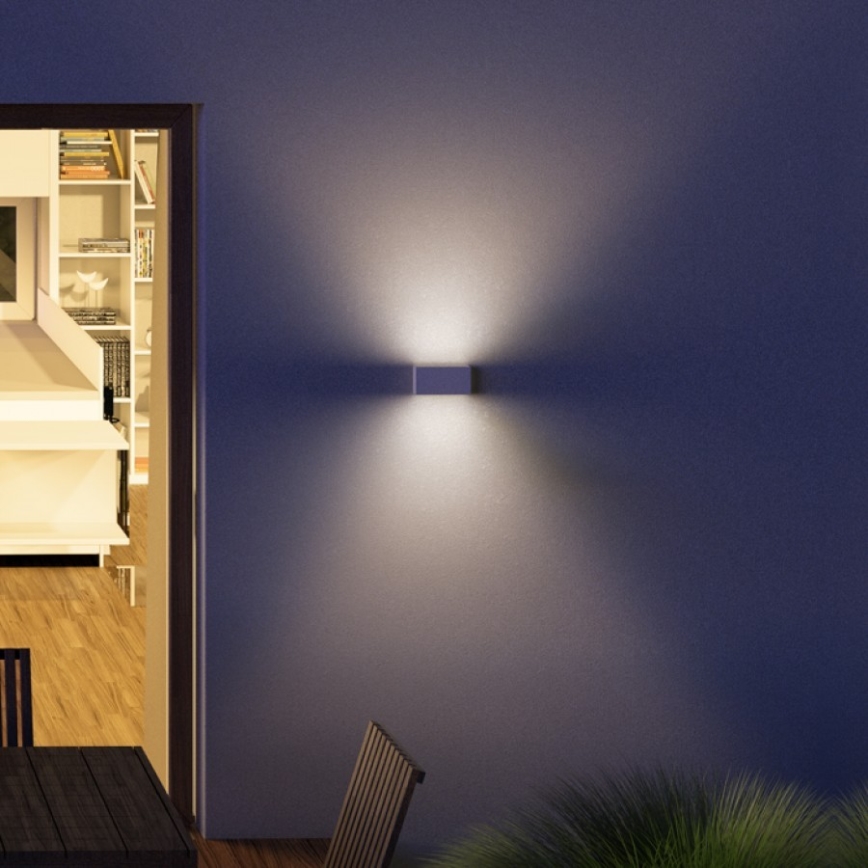 RED - Design Rendl - R12573 - Вуличний настінний LED світильник TORINO 2xLED/5W/230V IP54