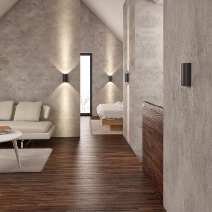 RED - Design Rendl - R12593 - Настінний LED світильник DAFFY LED/6W/230V чорний