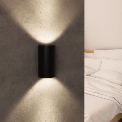 RED - Design Rendl - R12593 - Светодиодный настенный светильник DAFFY LED/6W/230V черный