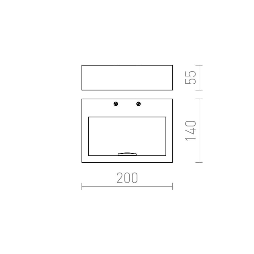 RED - Design Rendl - R12595 - Настінний LED світильник NEMAN LED/10W/230V