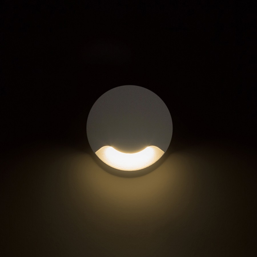RED - Design Rendl - R12615 - Вуличний вбудований навігаційний LED світильник KICK LED/1W/230V IP54