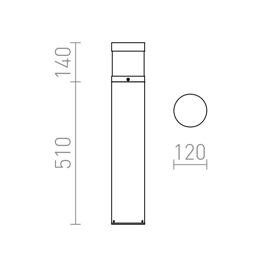 RED - Design Rendl - R12626 - Светодиодная уличная лампа ABAX LED/15W/230V IP54 антрацит