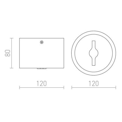 RED - Design Rendl - R12633 - Точковий LED світильник з регулюванням яскравості KELLY LED/15W/230V білий