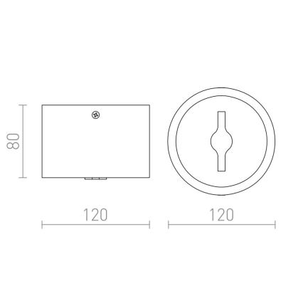 RED - Design Rendl - R12634 - Точковий LED світильник з регулюванням яскравістю KELLY 15W/230V чорний
