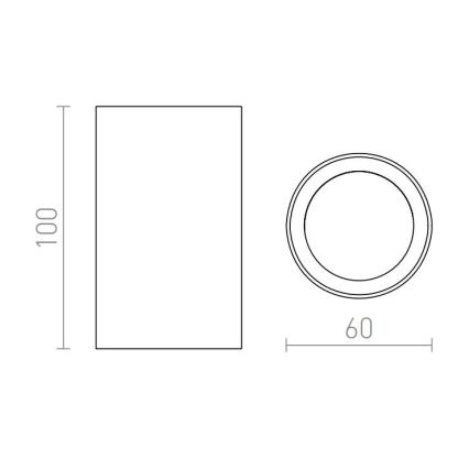 RED - Design Rendl - R12667 - Точечный светильник GAYA 1xGU10/35W/230V белый