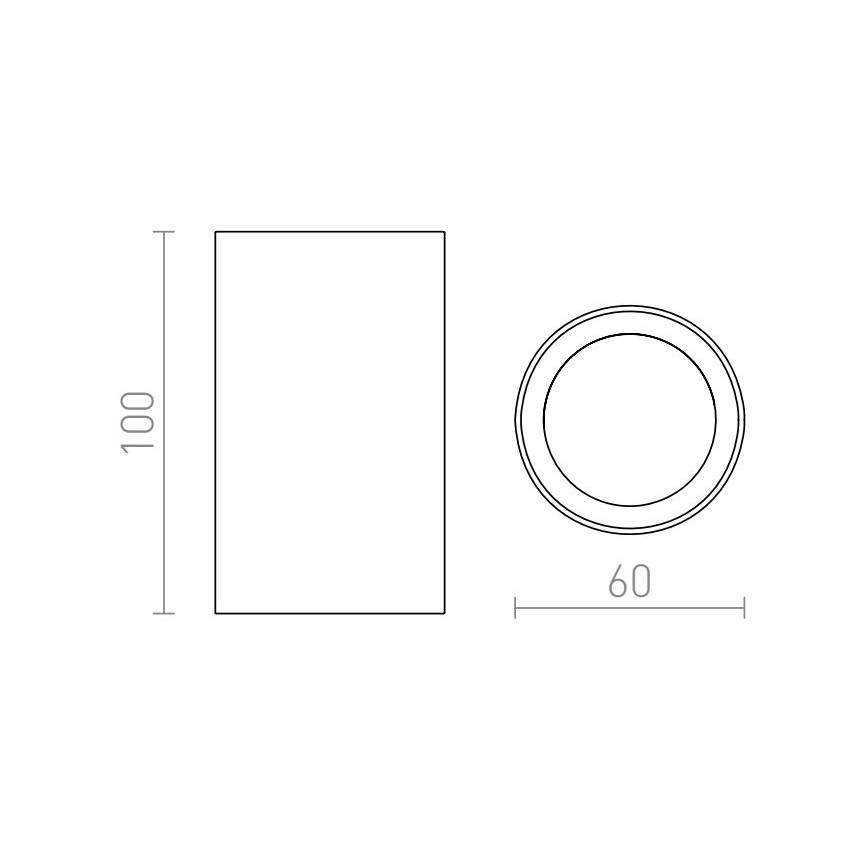 RED - Design Rendl - R12667 - Точковий світильник GAYA 1xGU10/35W/230V білий