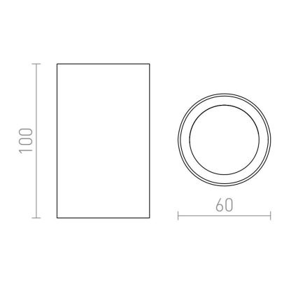 RED - Design Rendl - R12668 - Точечный светильник GAYA 1xGU10/35W/230V