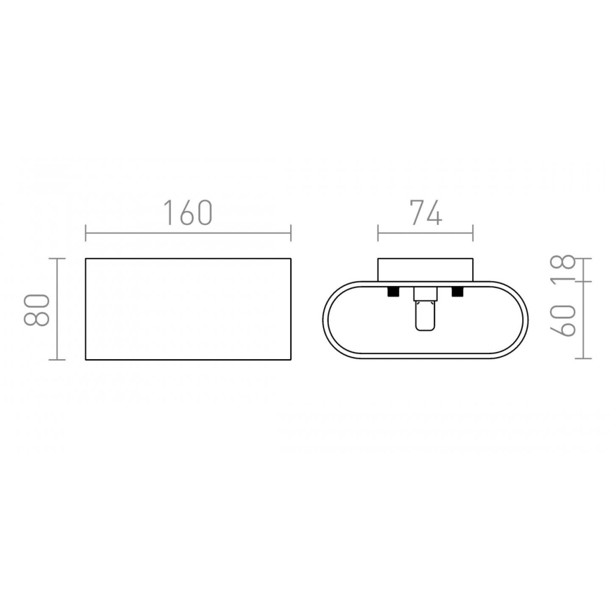 RED - Design Rendl - R12743 - Настінний світильник MARIO 1xG9/33W/230V