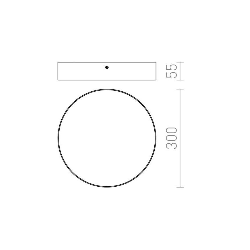 RED - Design Rendl - R12845 - Стельовий LED світильник LARISA LED/30W/230V коричневий