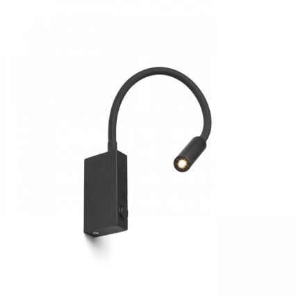 RED - Design Rendl - R12945 - Светодиодная настенная лампа EKE LED/3W/230V черная