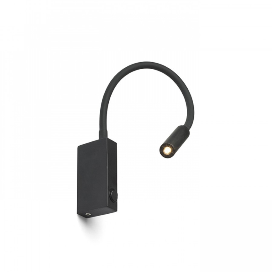 RED - Design Rendl - R12945 - Светодиодная настенная лампа EKE LED/3W/230V черная