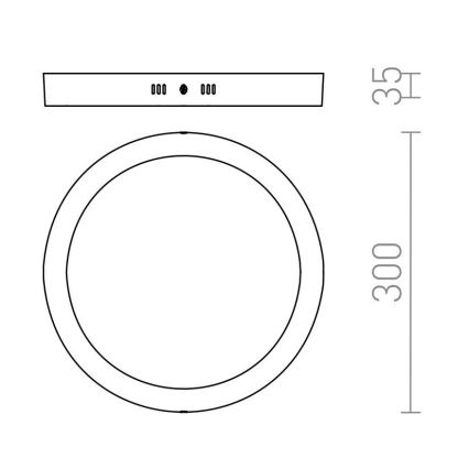 RED - Design Rendl - R12973 - Стельовий LED світильник SOCORRO LED/24W/230V