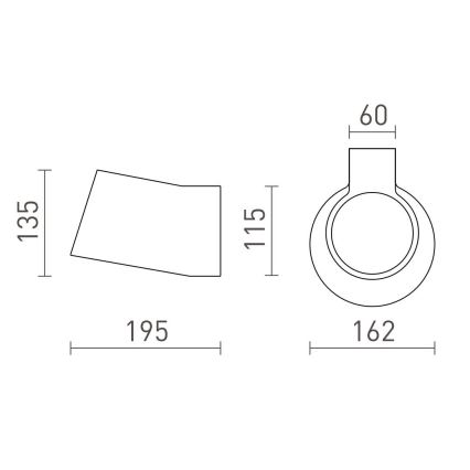 RED - Design Rendl - R13520 - Настенный светильник BENITA 1xE14/25W/230V