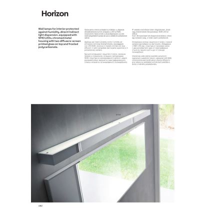 Redo 01-1132 - LED Підсвітка для дзеркала для ванної HORIZON LED/30W/230V 120 см IP44