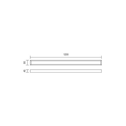 Redo 01-1132 - LED Підсвітка для дзеркала для ванної HORIZON LED/30W/230V 120 см IP44