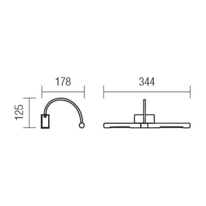 Redo 01-1135 - Светодиодная подсветка для картин KENDO LED/6W/230V 34,4 см блестящий хром