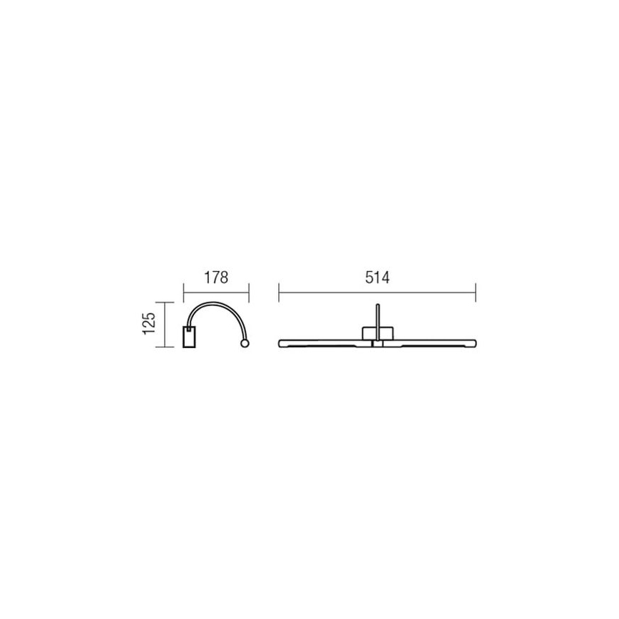Redo 01-1138 - Светодиодная подсветка для картин KENDO LED/12W/230V 51,4 см матовый хром