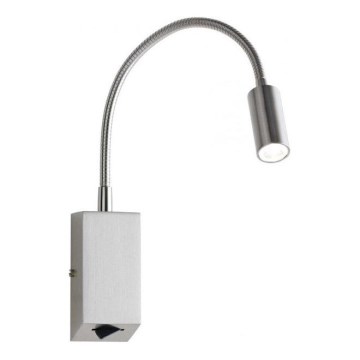 Redo 01-1195 - Светодиодная гибкая маленькая лампа HELLO LED/3W/230V матовый хром