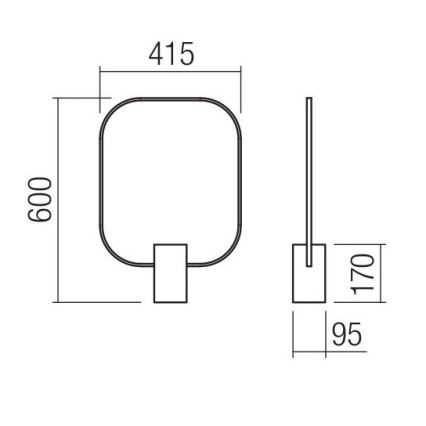 Redo 01-1226 - Светодиодная диммируемая настольная лампа DOM LED/21W/230V белая