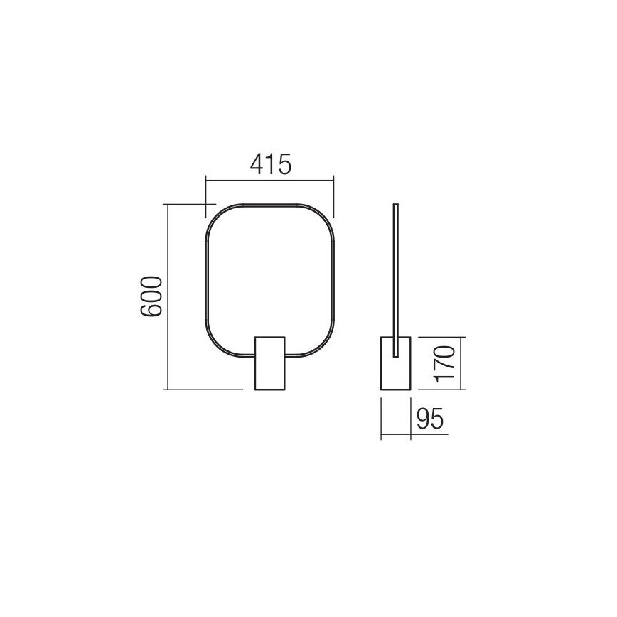 Redo 01-1226 - Светодиодная диммируемая настольная лампа DOM LED/21W/230V белая