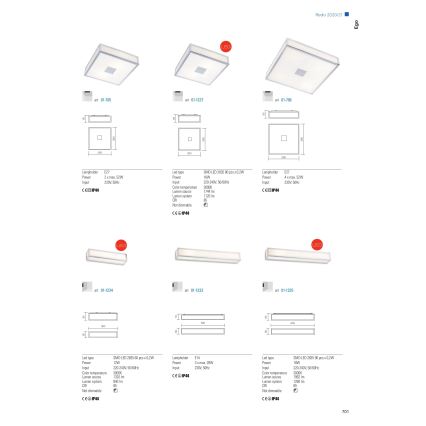 Redo 01-1234 - LED настінний світильник для ванної кімнати EGO LED/12W/230V IP44 глянцевий хром