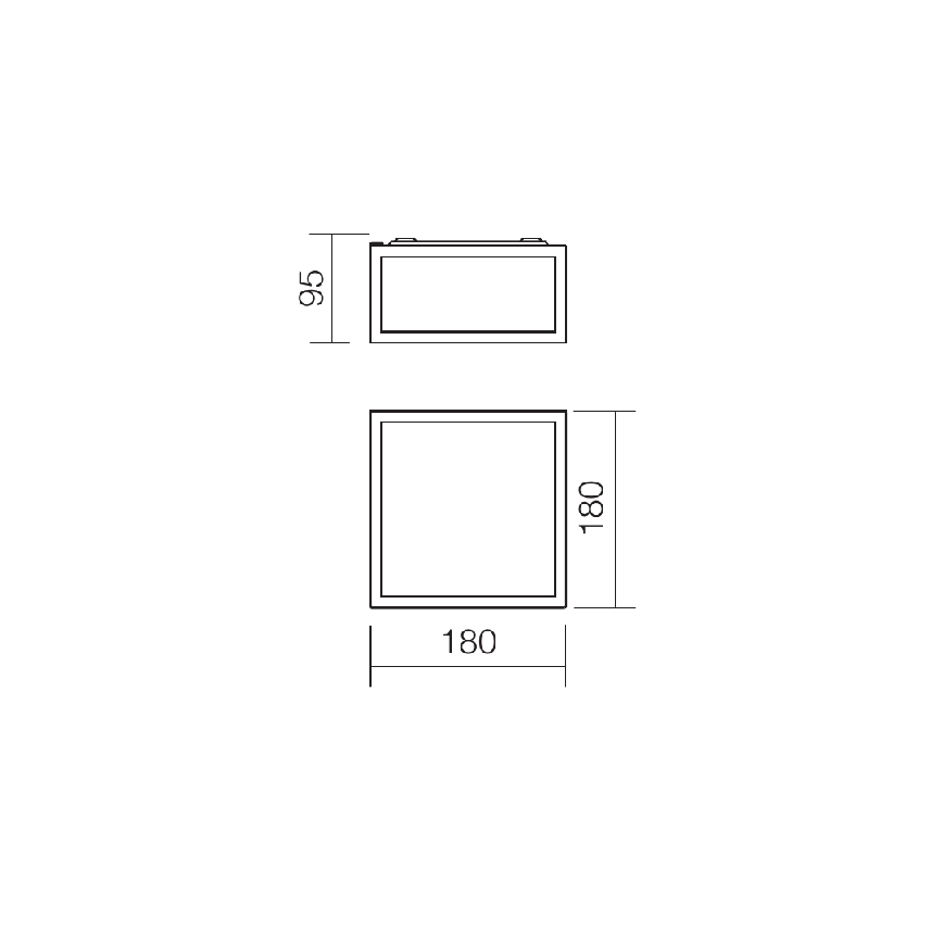 Redo 01-1236 - LED потолочный светильник для ванной комнаты EGO LED/12W/230V IP44 полированный хром