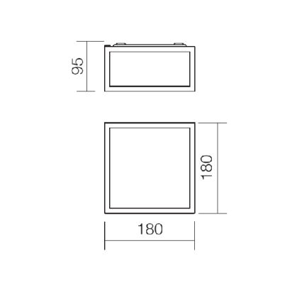 Redo 01-1236 - стельовий світильник для ванної кімнати EGO LED/12W/230V IP44 глянцевий хром