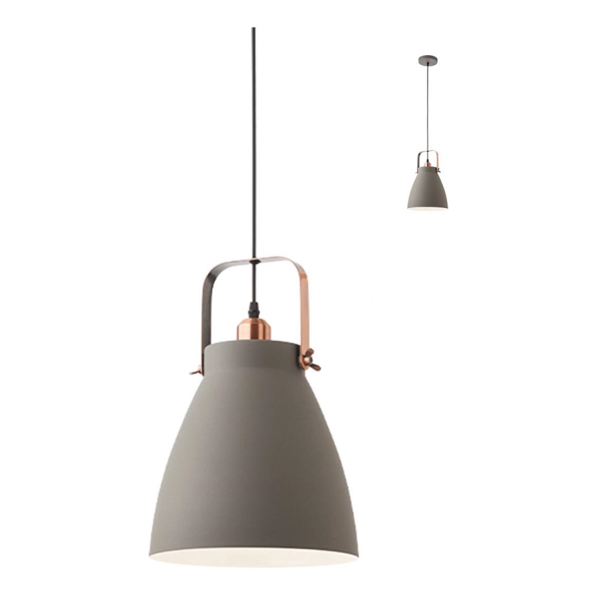 Redo 01-1275 - Подвесная люстра ARNE 1xE27/42W/230V серый
