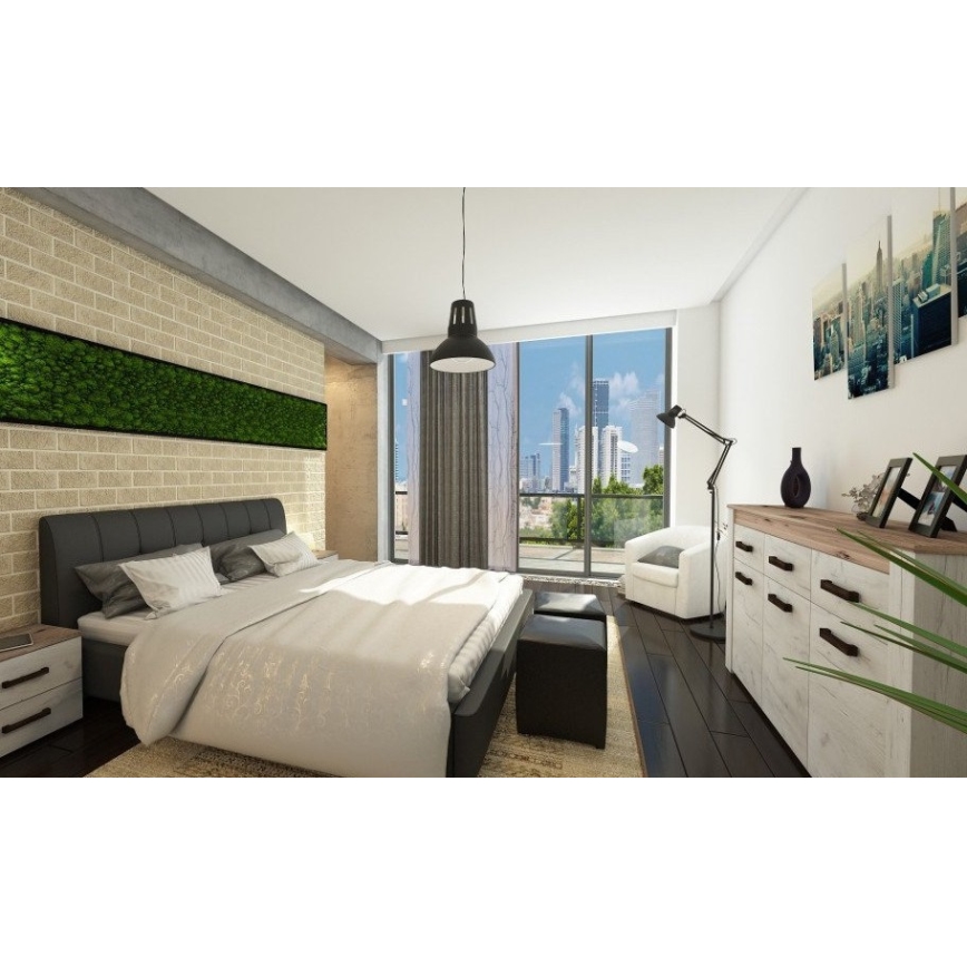 Redo 01-1281 - Люстра на тросе PEEP 1xE27/42Вт/230В Ø 34,5 см чёрная