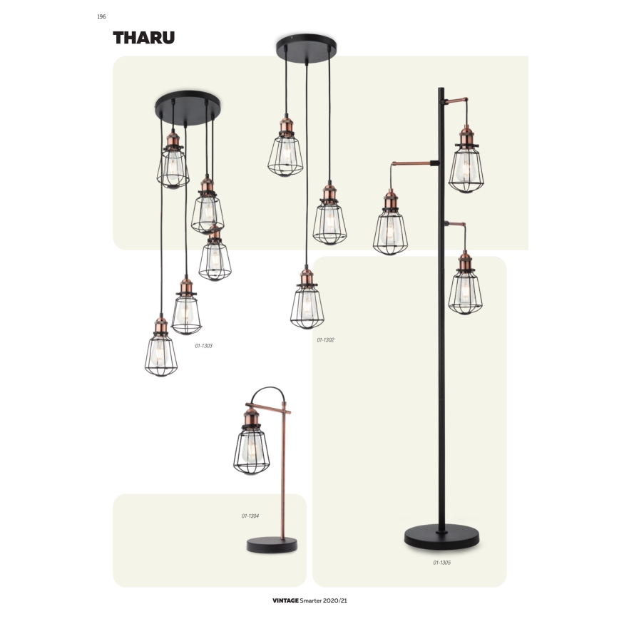 Redo 01-1301 - Підвісна люстра THARU 1xE27/42W/230V