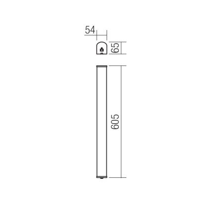 Redo 01-1392 - Светодиодный настенный светильник для ванной комнаты MARKER LED/10W/230V IP44