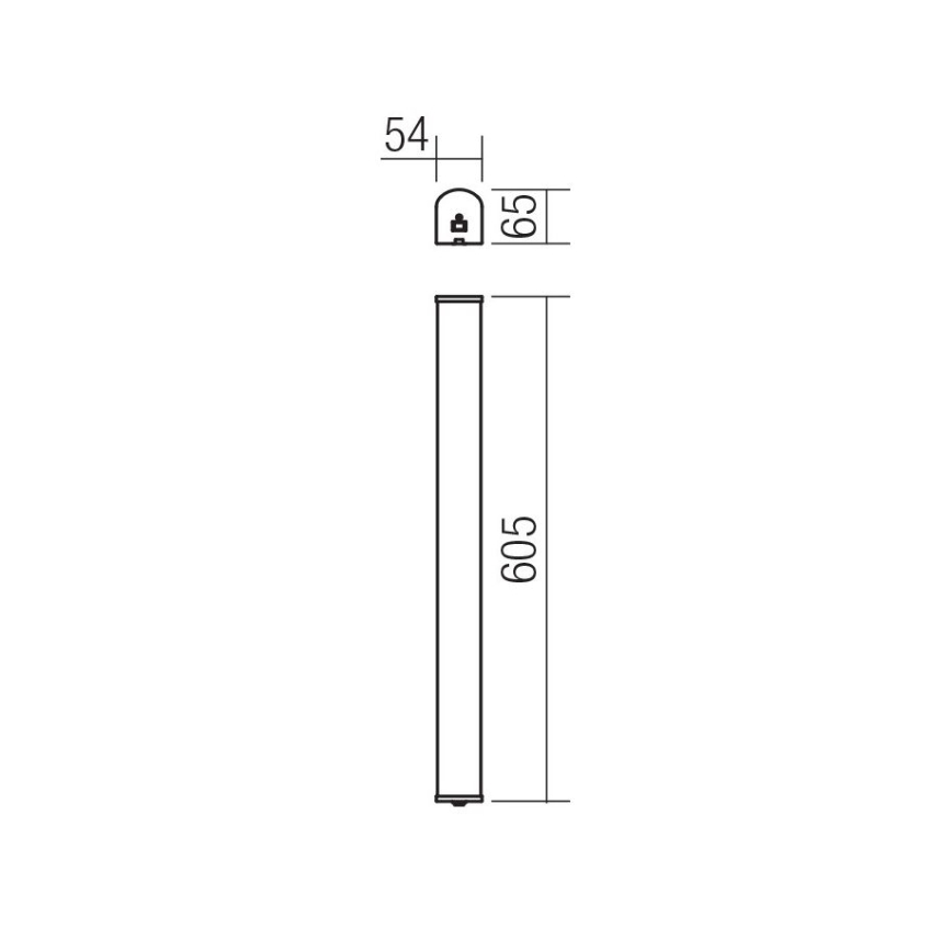 Redo 01-1392 - Светодиодный настенный светильник для ванной комнаты MARKER LED/10W/230V IP44