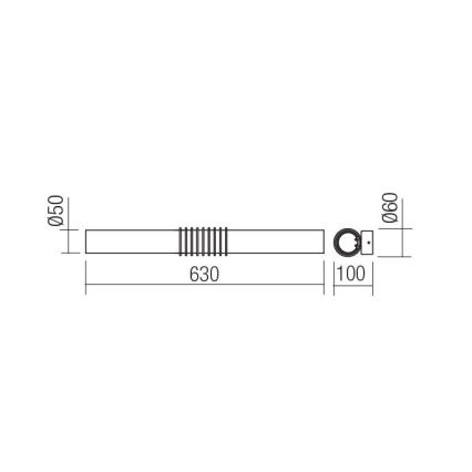 Redo 01-1431 - Світлодіодний настінний світильник AVANCE LED/14W/230V 63 см білий