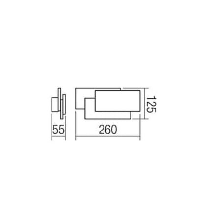 Redo 01-1444 - Светодиодный настенный светильник GAMER 1xLED/12W/230V