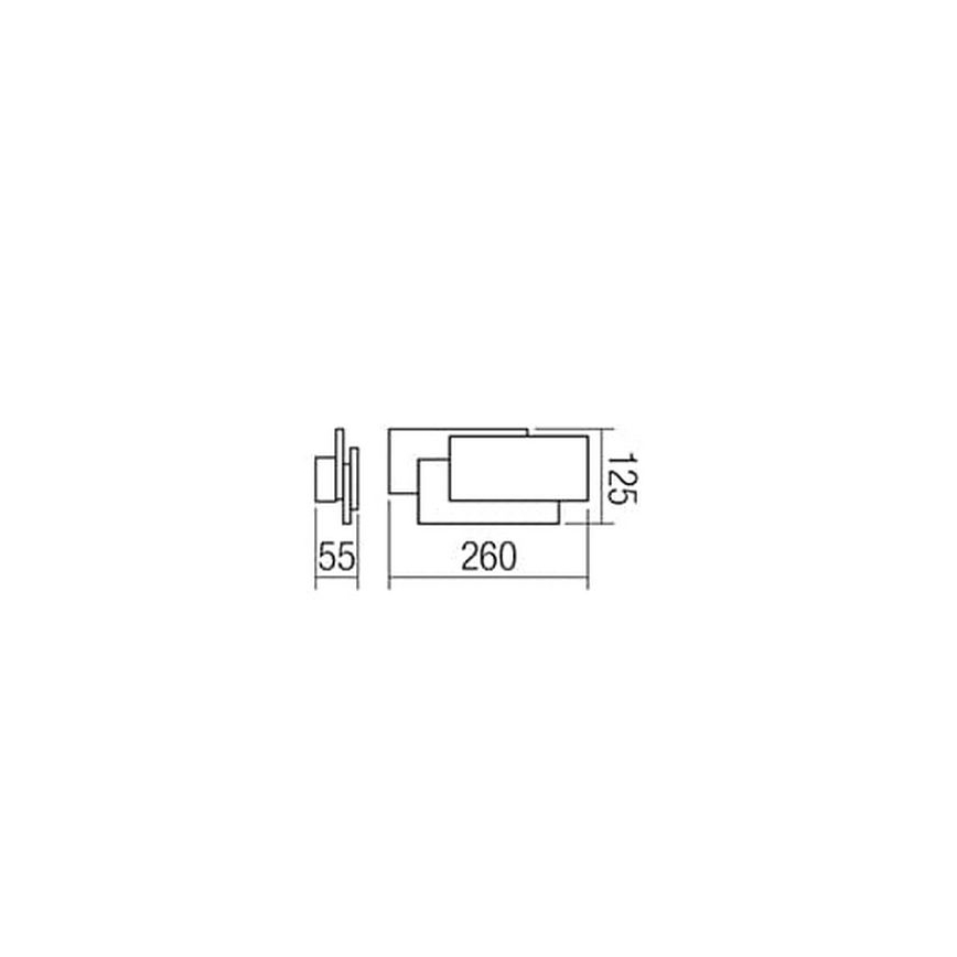 Redo 01-1444 - Светодиодный настенный светильник GAMER 1xLED/12W/230V