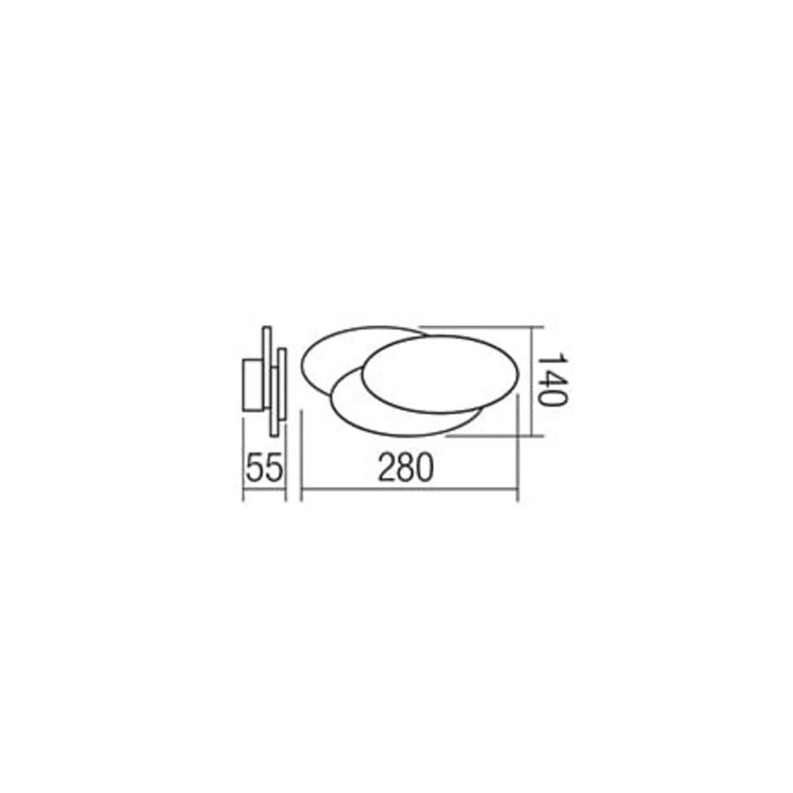 Redo 01-1445 - Светодиодный настенный светильник GAMER 1xLED/12W/230V